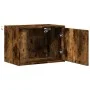Wall-mounted bedside tables with LED lights 2 units smoked oak by , Nightstands - Ref: Foro24-852098, Price: 59,85 €, Discoun...