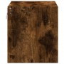 Wall-mounted bedside tables with LED lights 2 units smoked oak by , Nightstands - Ref: Foro24-852098, Price: 60,58 €, Discoun...
