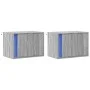 Wall-mounted bedside tables with LED lights, 2 units in Sonoma grey. by , Nightstands - Ref: Foro24-852100, Price: 61,76 €, D...