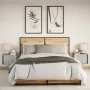 Wall-mounted bedside tables with LED lights, 2 units in Sonoma grey. by , Nightstands - Ref: Foro24-852100, Price: 61,76 €, D...