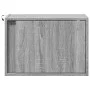 Wall-mounted bedside tables with LED lights, 2 units in Sonoma grey. by , Nightstands - Ref: Foro24-852100, Price: 61,76 €, D...