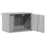 Wall-mounted bedside tables with LED lights, 2 units in Sonoma grey. by , Nightstands - Ref: Foro24-852100, Price: 61,76 €, D...