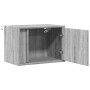 Wand-Nachttische mit LED-Lichtern, 2 Stück, in Sonoma-Grau. von , Nachttische - Ref: Foro24-852100, Preis: 62,51 €, Rabatt: %
