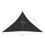 Triangular sail awning Oxford fabric anthracite gray 2.5x2.5x3.5 m by vidaXL, Umbrellas - Ref: Foro24-135114, Price: 23,80 €,...