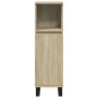 Set de muebles de baño 3 pzas madera contrachapada roble Sonoma de , Muebles de baño - Ref: Foro24-3307681, Precio: 204,03 €,...