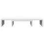 Adjustable white wooden screen stand 60x24x10.5 cm by , Computer bases and risers - Ref: Foro24-854625, Price: 21,31 €, Disco...