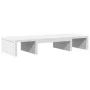 Adjustable white wooden screen stand 60x24x10.5 cm by , Computer bases and risers - Ref: Foro24-854625, Price: 21,31 €, Disco...