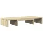 Soporte de pantalla ajustable madera roble Sonoma 60x24x10,5 cm de , Bases y elevadores para ordenadores - Ref: Foro24-854627...