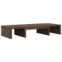 Adjustable screen stand made of brown oak wood, 60x24x10.5 cm by , Computer bases and risers - Ref: Foro24-854631, Price: 22,...