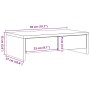 Monitorständer aus geräucherter Eichenholzschublade 50x27x15 cm. von , Computersockel und -erhöhungen - Ref: Foro24-854665, P...