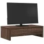 Monitor stand with brown oak wood drawers 50x27x15 cm by , Computer bases and risers - Ref: Foro24-854667, Price: 32,49 €, Di...