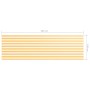 Balkonmarkise aus weißem und gelbem Oxford-Stoff, 120 x 400 cm von vidaXL, Sonnenschirme - Ref: Foro24-134909, Preis: 30,04 €...