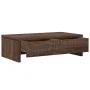 Monitor stand with brown oak wood drawers 50x27x15 cm by , Computer bases and risers - Ref: Foro24-854667, Price: 32,49 €, Di...