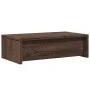 Monitor stand with brown oak wood drawers 50x27x15 cm by , Computer bases and risers - Ref: Foro24-854667, Price: 32,49 €, Di...