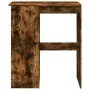 Tall table with smoked oak wood shelves 90x47.5x103.5 cm by , Kitchen and dining tables - Ref: Foro24-854341, Price: 83,94 €,...