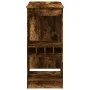 Tall table with smoked oak wood shelves 90x47.5x103.5 cm by , Kitchen and dining tables - Ref: Foro24-854341, Price: 83,94 €,...