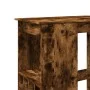 Tall table with smoked oak wood shelves 90x47.5x103.5 cm by , Kitchen and dining tables - Ref: Foro24-854341, Price: 83,94 €,...