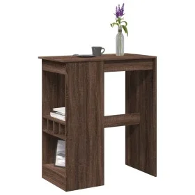 Mesa alta con estantes madera marrón roble 90x47,5x103,5 cm de , Mesas de cocina y de comedor - Ref: Foro24-854343, Precio: 7...