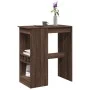 Hohes Tisch mit Regalen aus braunem Eichenholz 90x47,5x103,5 cm. von , Küchen- und Esstische - Ref: Foro24-854343, Preis: 72,...