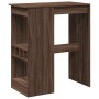 Mesa alta con estantes madera marrón roble 90x47,5x103,5 cm de , Mesas de cocina y de comedor - Ref: Foro24-854343, Precio: 7...