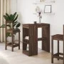 Hohes Tisch mit Regalen aus braunem Eichenholz 90x47,5x103,5 cm. von , Küchen- und Esstische - Ref: Foro24-854343, Preis: 72,...