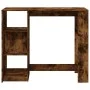 Mesa alta con estante roble ahumado 124x46x103,5 cm de , Mesas de cocina y de comedor - Ref: Foro24-854395, Precio: 101,99 €,...