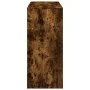Tall table with smoked oak shelf 124x46x103.5 cm by , Kitchen and dining tables - Ref: Foro24-854395, Price: 101,99 €, Discou...