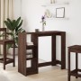Tall table with oak brown shelf 124x46x103.5 cm by , Kitchen and dining tables - Ref: Foro24-854397, Price: 88,52 €, Discount: %