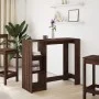 Tall table with oak brown shelf 124x46x103.5 cm by , Kitchen and dining tables - Ref: Foro24-854397, Price: 91,83 €, Discount: %