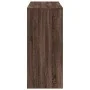Tall table with oak brown shelf 124x46x103.5 cm by , Kitchen and dining tables - Ref: Foro24-854397, Price: 91,83 €, Discount: %