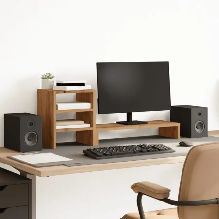 Monitor stand with wooden artisan desktop organizer by , Computer bases and risers - Ref: Foro24-854741, Price: 25,52 €, Disc...