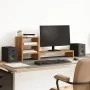 Monitor stand with wooden artisan desktop organizer by , Computer bases and risers - Ref: Foro24-854741, Price: 25,52 €, Disc...