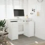 Engineered wood white desk with LED light 120x55x91 cm by , Desks - Ref: Foro24-3309411, Price: 194,37 €, Discount: %