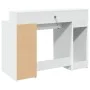 Engineered wood white desk with LED light 120x55x91 cm by , Desks - Ref: Foro24-3309411, Price: 194,37 €, Discount: %