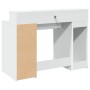 Schreibtisch mit LED-Licht, aus weißem Ingenieurholz, 120x55x91 cm. von , Schreibtische - Ref: Foro24-3309411, Preis: 187,24 ...