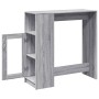 Hoher Bartisch mit grauen Sonoma-Regalen 101x40x103,5 cm. von , Küchen- und Esstische - Ref: Foro24-854369, Preis: 75,20 €, R...