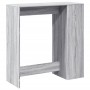 Hoher Bartisch mit grauen Sonoma-Regalen 101x40x103,5 cm. von , Küchen- und Esstische - Ref: Foro24-854369, Preis: 75,20 €, R...