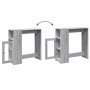 Hoher Bartisch mit grauen Sonoma-Regalen 101x40x103,5 cm. von , Küchen- und Esstische - Ref: Foro24-854369, Preis: 75,20 €, R...