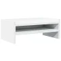 Support for white 42x24x16 cm engineered wood screen by , Computer bases and risers - Ref: Foro24-854715, Price: 18,43 €, Dis...