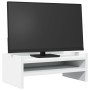 Bildschirmständer aus weißem Ingenieurholz 42x24x16 cm von , Computersockel und -erhöhungen - Ref: Foro24-854715, Preis: 18,6...