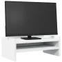 Support for white 42x24x16 cm engineered wood screen by , Computer bases and risers - Ref: Foro24-854715, Price: 18,43 €, Dis...
