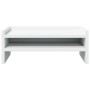 Support for white 42x24x16 cm engineered wood screen by , Computer bases and risers - Ref: Foro24-854715, Price: 18,66 €, Dis...