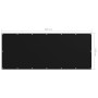 Toldo para balcón tela oxford negro 120x300 cm de vidaXL, Sombrillas - Ref: Foro24-135064, Precio: 18,94 €, Descuento: %