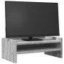 Wooden screen stand in gray Sonoma engineering 42x24x16 cm by , Computer bases and risers - Ref: Foro24-854720, Price: 21,94 ...