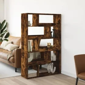 Engineered wood smoked oak bookshelf 100x33x156.5 cm by , Bookcases and shelves - Ref: Foro24-3309343, Price: 112,95 €, Disco...