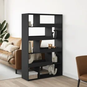 Room divider in black engineered wood 100x33x156.5 cm by , Bookcases and shelves - Ref: Foro24-3309493, Price: 116,16 €, Disc...