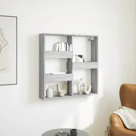 Engineered wood Sonoma gray wall cabinet 80x15x80 cm by , Shelves and shelves - Ref: Foro24-854549, Price: 37,36 €, Discount: %