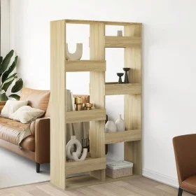 Raumteiler aus Eichenholz Sonoma 100x33x175 cm von , Bücherregale und Regale - Ref: Foro24-3309575, Preis: 106,56 €, Rabatt: %