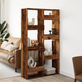 Separador de ambientes madera envejecida 100x33x175 cm de , Librerías y estanterías - Ref: Foro24-3309580, Precio: 113,50 €, ...