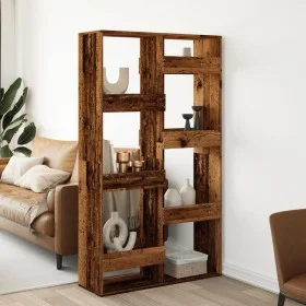 Separador de ambientes madera envejecida 100x33x175 cm de , Librerías y estanterías - Ref: Foro24-3309580, Precio: 112,08 €, ...